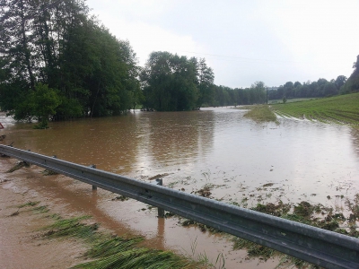 Dans le secteur de Marcilly, les inondations ont été importantes - Marion Guérin