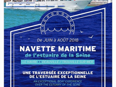 Navette maritime de l'estuaire de la Seine 2018.