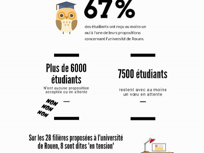 Une infographie permet de retenir les infos clés dans l'académie de Rouen (Seine-Maritime) - Julien Hervieu
