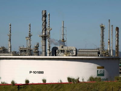 La raffinerie Petrobras Presidente Bernardes, à Cubatao, le 28 mai 2018 - Miguel SCHINCARIOL [AFP]