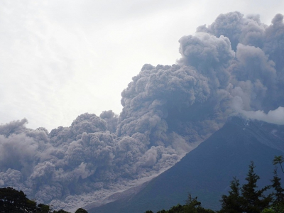 Le Volcan de Feu en éruption, le 3 juin 2018 - ORLANDO ESTRADA [AFP]