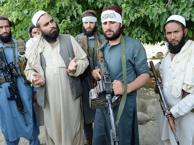 Des talibans afghans à Jalalabad le 16 juin 2018 - NOORULLAH SHIRZADA [AFP]