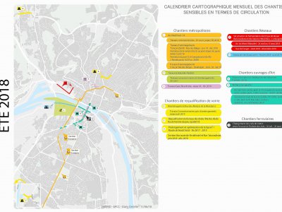 Le calendrier des travaux. - Métropole Rouen Normandie