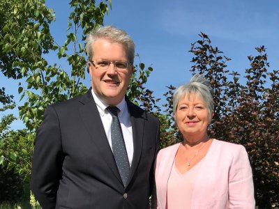 Vincent Segouin et Marie-Françoise Frouel. - Photo fournie par le candidat.