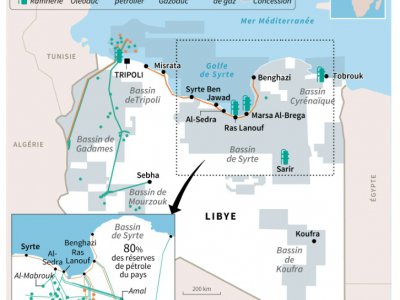 Les installations pétrolières et gazières en Libye - Kun Tian, Gillian HANDYSIDE [AFP]