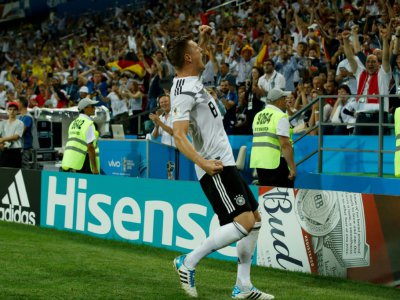 Toni Kroos, le sauveur de l'Allemagne devant la Suède à Sotchi, le 23 juin 2018 - Odd ANDERSEN [AFP]
