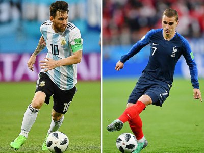 Un duel à distance est à suivre entre les attaquants argentin Lionel Messi et français Antoine Griezmann - Hector RETAMAL, Olga MALTSEVA [AFP]
