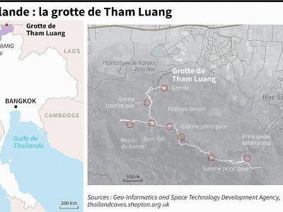 Thaïlande : la grotte de Tham Luang - Laurence CHU [AFP]