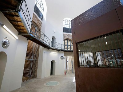 Vue de l'intérieur de la prison de la Santé rénovée, le 28 juin 2018 - GERARD JULIEN [AFP]