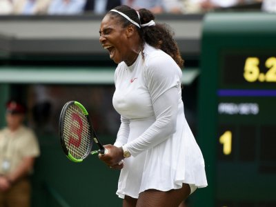 Serena Williams, le 4 juillet, à Wimbledon - Oli SCARFF [AFP]