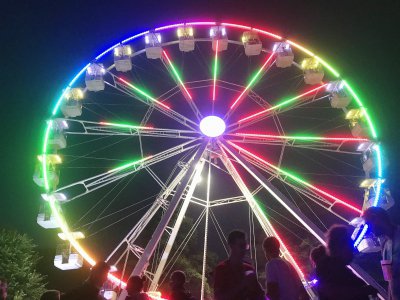 La grande roue du festival Beauregard, de nuit.  - Julien Hervieu