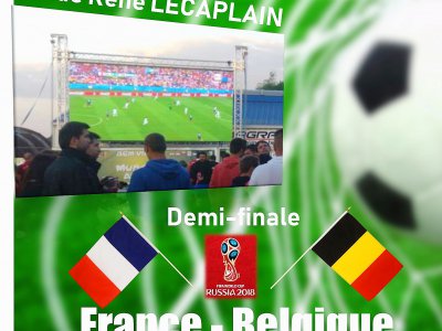 Percy en Normandie organise une soirée pour le match France-Belgique avec une diffusion sur écran géant - Julien Hervieu