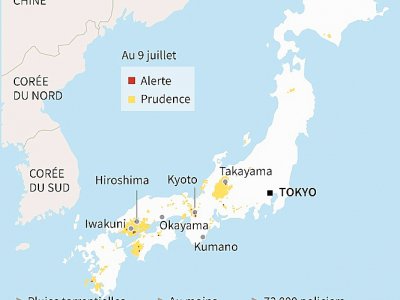 Intempéries au Japon - Li TONGTONG [AFP]