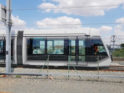 Le futur tramway de Caen la mer sera en service en septembre 2019. - Margaux Rousset