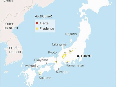 Japon: les risques de glissements de terrain - Li TONGTONG [AFP]