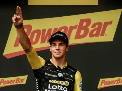 Dylan Groenewegen vainqueur de la 8e étape du Tour de France, le 14 juillet 2018 à Amiens - Philippe LOPEZ [AFP]