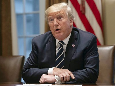 Le président américain Donald Trump à la Maison Blanche, le 17 juillet 2018 - NICHOLAS KAMM [AFP]