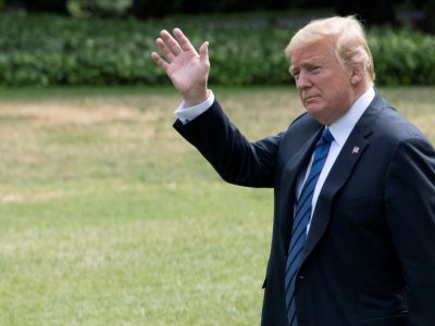 Le président américain Donald Trump, le 20 juillet 2018 à la Maison Blanche, à Washington - JIM WATSON [AFP]