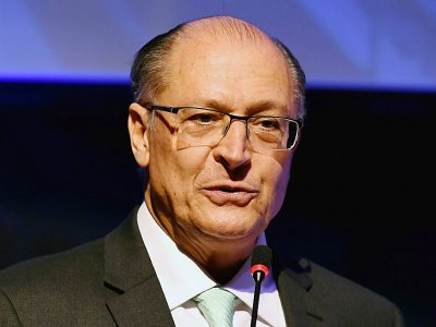 Geraldo Alckmin, candidat du Parti Social Démocrate Brésilien (PSDB, centre-droit) à la présidentielle brésilienne, le 18 juillet 2018 à Brasilia - EVARISTO SA [AFP/Archives]