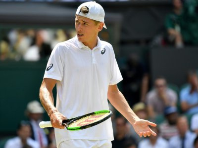 L'Australien Alex De Minaur à Wimbledon, le 7 juillet 2018 - Ben STANSALL [AFP/Archives]
