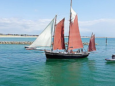La goélette "Neire Maove" proposera des sorties en mer lors des Fêtes de la mer de Saint-Valéry-en-Caux. - Eva Courval