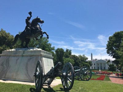 Le square Lafayette, en face de la Maison Blanche, le 14 juin 2018 à Washington - Daniel SLIM [AFP/Archives]