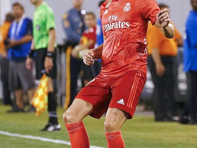L'attaquant du Real Madrid Gareth Bale lors du match amical contre l'AS Rome, le 7 août 2018 à East Rutherford (New Jersey) - JEFF ZELEVANSKY [Getty/AFP/Archives]