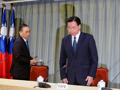 Le ministre taïwanais des Affaires étrangères Joseph Wu à Taipei, le 21 août 2018 - SAM YEH [AFP]