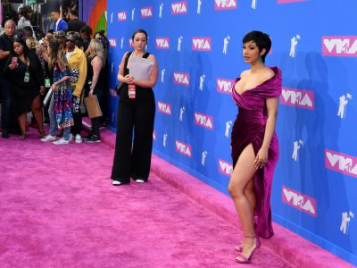 Cardi B aux MTV Video Music Awards à New York me 20 août 2018 - ANGELA WEISS [AFP]