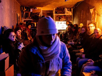 L'ONG Za Zemiata sensibilise au rôle des chiffonniers à Sofia, le 18 décembre 2017 - Dimitar DILKOFF [AFP]
