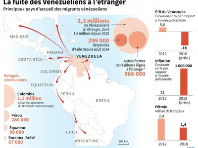 La fuite des Vénézuéliens à l'étranger - Anella RETA [AFP]