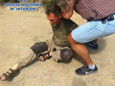 Jos Brech, soupçonné du meurtre de Nicky Verstappen, arrêté en Espagne le 26 août 2018, sur une photo fournie par la police espagnole le 27 août - Spanish Police [Spanish Police/AFP]