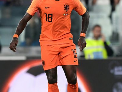 L'attaquant néerlandais Quincy Promes lors d'un match amical contre l'Italie, le 4 juin 2018 à Turin - MIGUEL MEDINA [AFP/Archives]