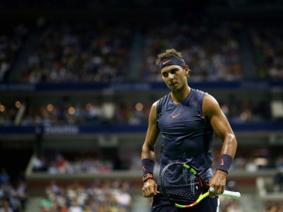 Le tenant du titre Rafael Nadal vainqueur de David Ferrer sur abandon à l'US Open, le 27 août 2018 à New York - Alex Pantling [Getty/AFP]