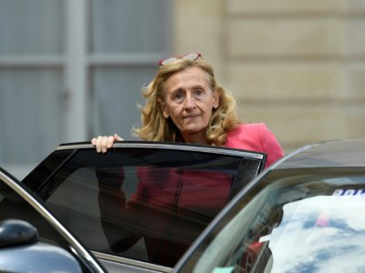 Nicole Belloubet le 18 juillet à la sortie de l'Elysée - Bertrand GUAY [AFP/Archives]