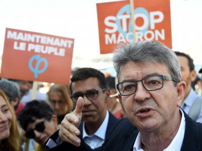 Jean-Luc Mélenchon à Marseille le 7 septembre 2018 - CHRISTOPHE SIMON [AFP]