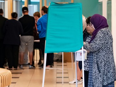 Bureau de vote à Malmö le 9 septembre 2018 - Johan NILSSON [TT NEWS AGENCY/AFP]