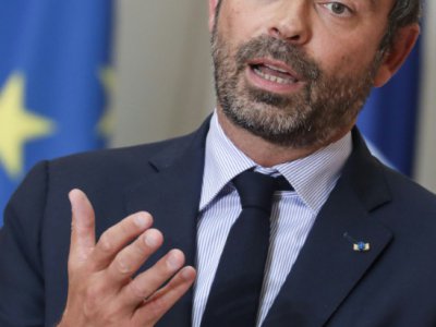 Le premier ministre Edouard Philippe en conférence depresse à l'Elysée le 5 septembre 2018 - ludovic MARIN [AFP]