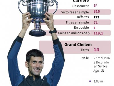 La carrière de Novak Djokovic, vainqueur de l'US Open - Laurence SAUBADU [AFP]