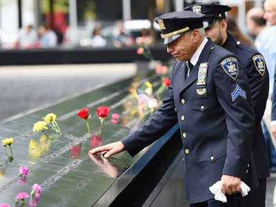 Hommage aux victimes du 11-Septembre à New York, le 11 septembre 2018, 17 ans après les attentats - TIMOTHY A. CLARY [AFP]