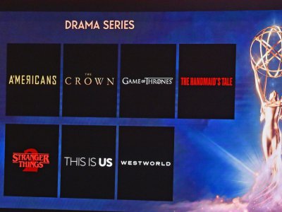 Sept programmes sont nommés dans la catégorie meilleure série dramatique aux Emmy Awards, notamment "Game of Thrones", "The Handmaid's Tale: La Servante Ecarlate" ou "The Americans". - Robyn Beck [AFP]