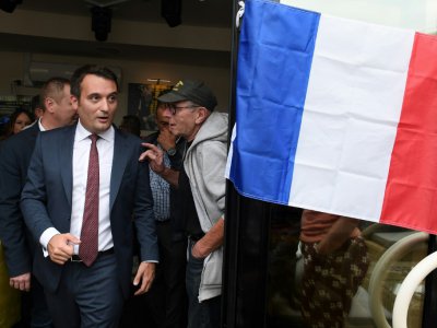 Le président des Patriotes, ancien bras droit de Marine Le Pen, Florian Philippot, à Forbach le 2 septembre 2018 - FREDERICK FLORIN [AFP/Archives]