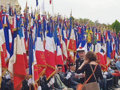 Cérémonie dans la cour d'honneur du Conseil départemental de l'Orne. - Eric Mas