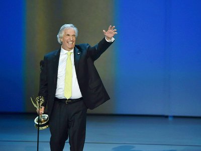 Henry Winkler aux Emmy Awards à Los Angeles le 17 septembre 2018 - Robyn BECK [AFP]
