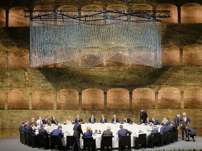 Les dirigeants de pays européens dînent à l'occasion d'un sommet informel de l'Union européenne à Salzbourg, le 19 septembre 2018. - GEORG HOCHMUTH [APA/AFP]