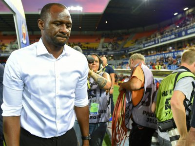 L'entraîneur de Nice Patrick Vieira avant le match contre Montpellier, le 22 septembre 2018 à La Mosson - SYLVAIN THOMAS [AFP]