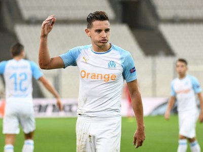 Florian Thauvin lors du match d'Europa League perdu par l'OM face à Francfort, le 20 septembre 2018 à Marseille - Boris HORVAT [AFP]