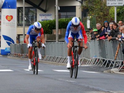 Jérémy Roy et Bruno Armiral (FDJ) terminent 3e.  - Sylvain Letouzé