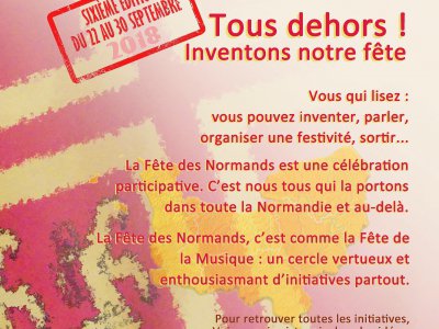 L'affiche de la fête des Normands, en Français. - Fête des Normands