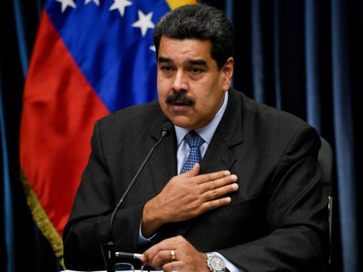 Le président du Venezuela Nicolas Maduro, le 18 septembre 2018 à Caracas - Federico PARRA [AFP]